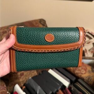 Green and Brown Leather Wallet